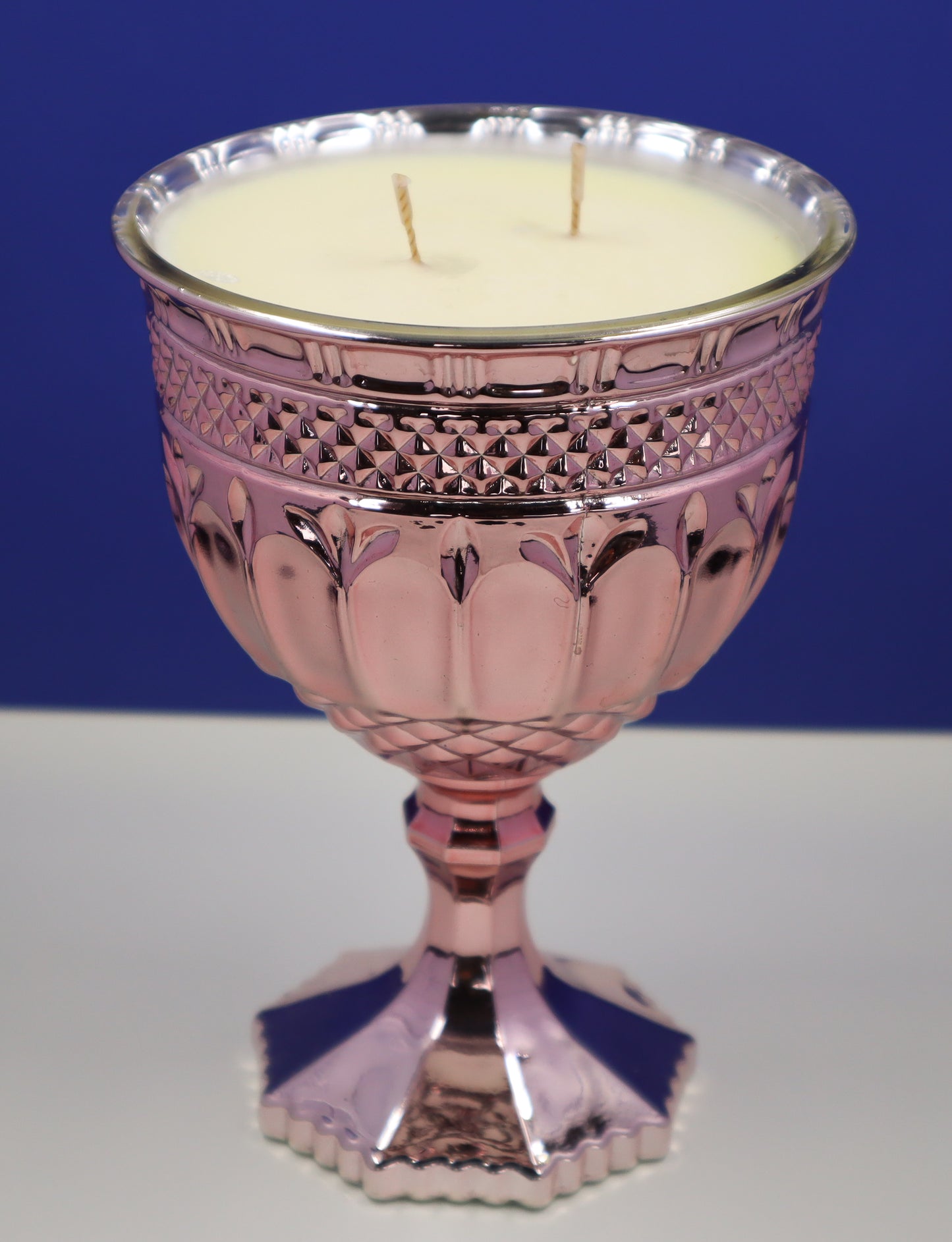 Caramilk Cheesecake scented Rose Gold Copper Regal Goblet candle