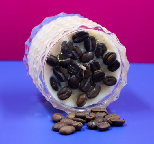 French Vanilla & Coffee Bean - mini soy candle
