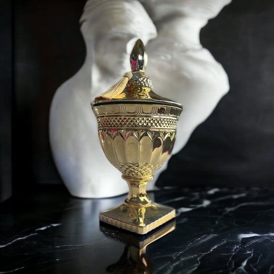 Japanese Honeysuckle & Classic Sweet Pea - Stunning XL Regal Gold Goblet Candle