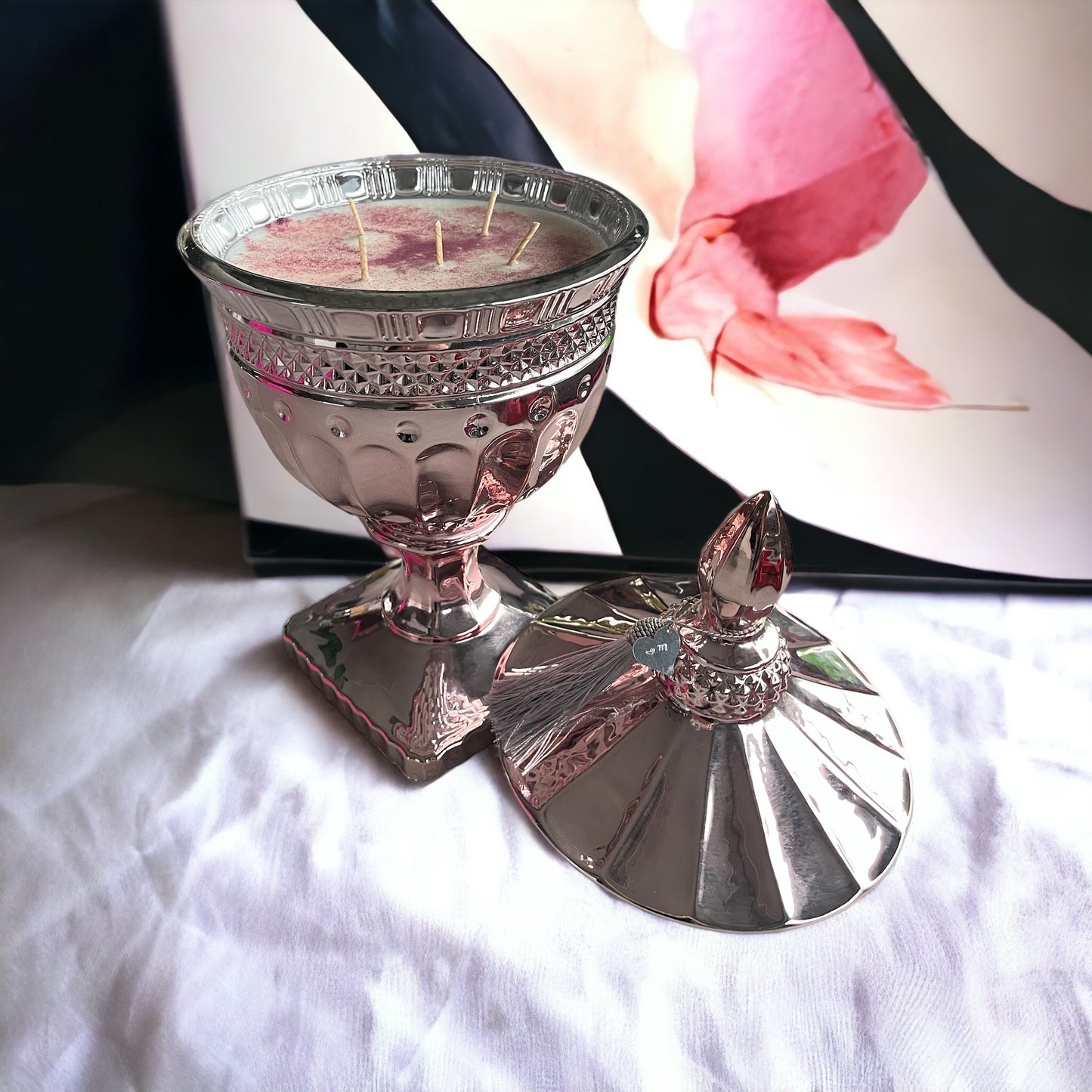 Apple Crumble - XL Regal Pink Copper Goblet candle