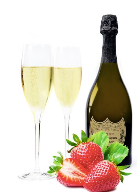 Champagne & Strawberries - Large soy & coconut candle